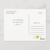 Love & Thank You Leuke bruiloft Briefkaart (Achterkant)