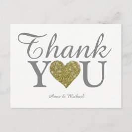 Love & Thank You Leuke bruiloft Briefkaart