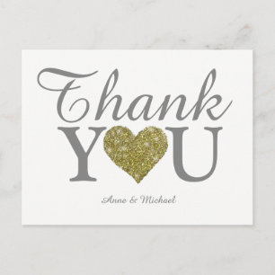 Love & Thank You Leuke bruiloft Briefkaart