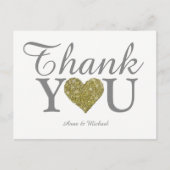 Love & Thank You Leuke bruiloft Briefkaart (Voorkant)