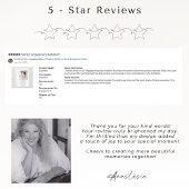 LOVE & THANKS | 2 Foto van Black & White Wedding Bedankkaart