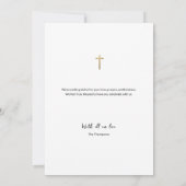 Love & Thanks Baby Baptism Photo Collage Grid  Bedankkaart (Achterkant)