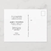 Love & Thanks Multi Photo Baby Birth Announcement  Briefkaart (Achterkant)