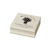 Love & Thanks Quote Wedding Bouquet Silhouette Rubberstempel (Stempel)