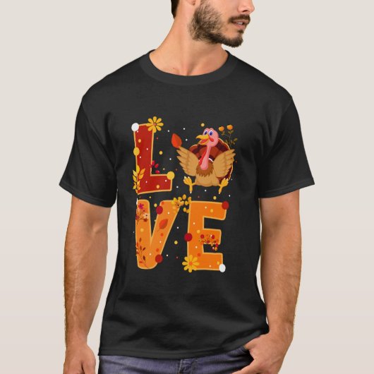 Love Thanksgiving T Shirt (Voorkant)