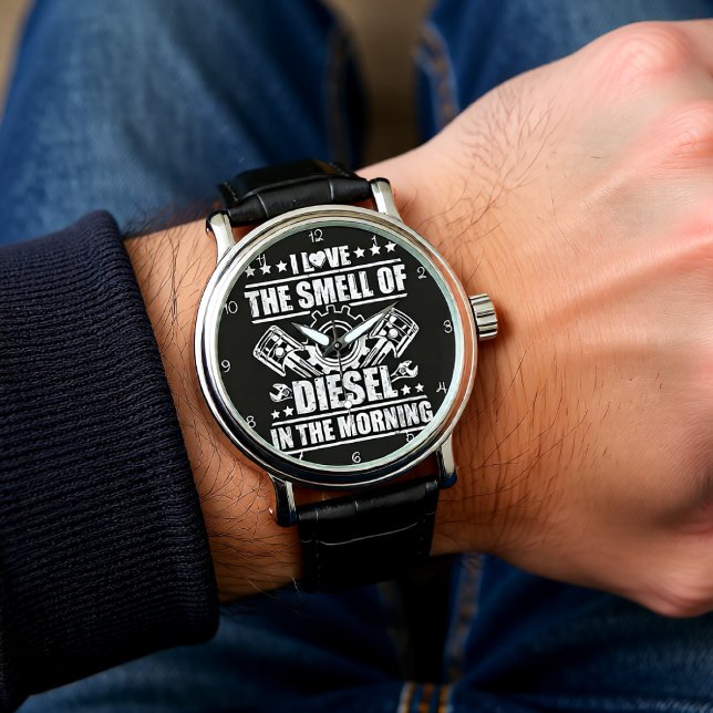 Love That Morning Diesel Smell Horloge (Creator heeft geüpload)
