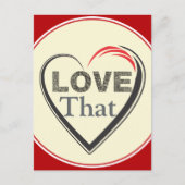 Love That Postcard Briefkaart (Voorkant)