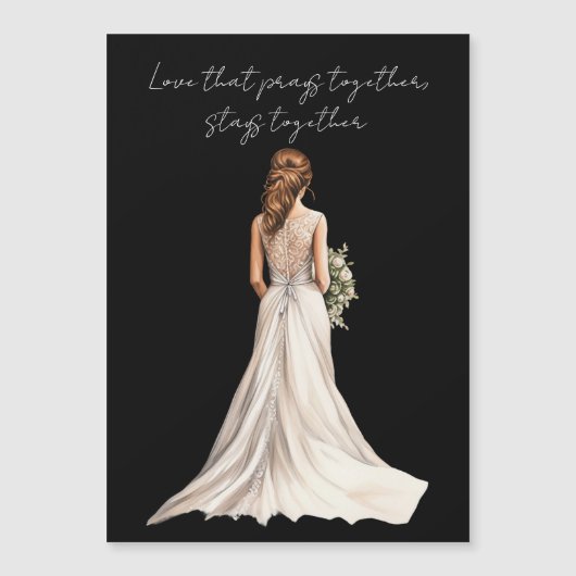Love that Prays Together Wedding Greeting Card (Voorkant)