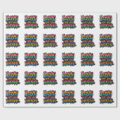 Love That You Breathe – Bold Rainbow Pride Quote Cadeaupapier (Vlak)