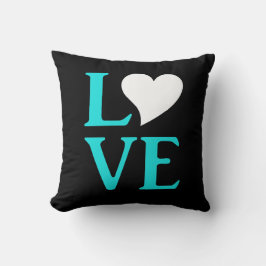 Love The Bride Turquoise Blauwe Bruiloft Suite Tia Kussen