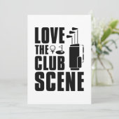 Love the Club Scene Bedankkaart (Staand voorkant)