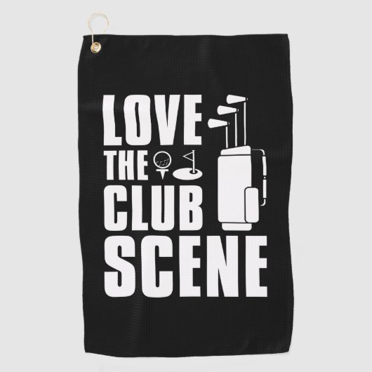 Love the Club Scene Golfhanddoek (Voorkant)