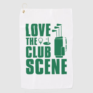 Love the Club Scene Golfhanddoek