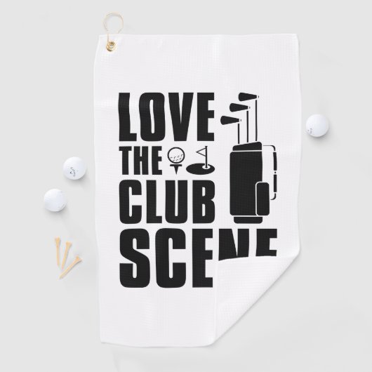 Love the Club Scene Golfhanddoek (Insitu)