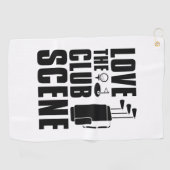 Love the Club Scene Golfhanddoek (Horizontaal)