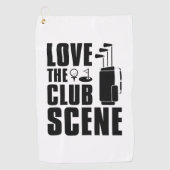Love the Club Scene Golfhanddoek (Voorkant)