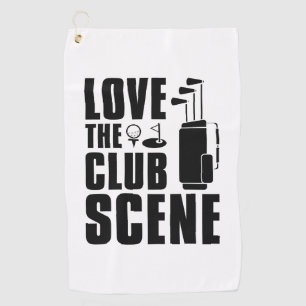Love the Club Scene Golfhanddoek