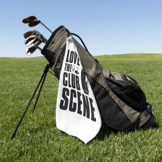 Love the Club Scene Golfhanddoek (Groen)