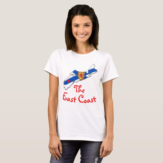 Love the East Coast Heart Nova Scotia shirt (Voorkant volledig)