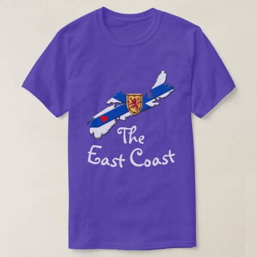 Love the East Coast Heart Nova Scotia shirt (Design voorkant)