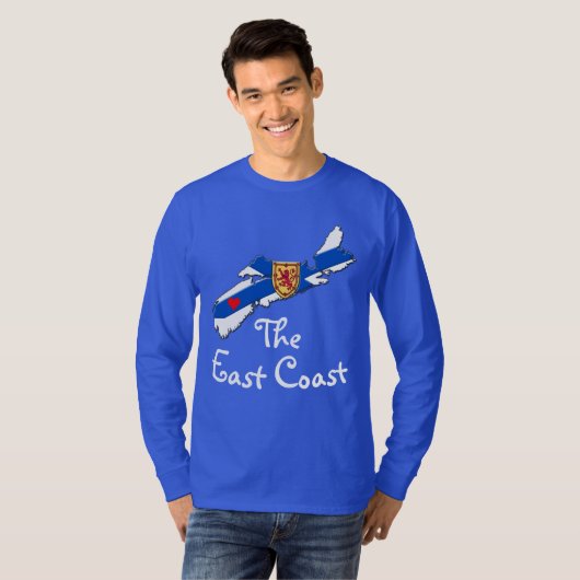 Love the East Coast Heart Nova Scotia shirt (Voorkant volledig)