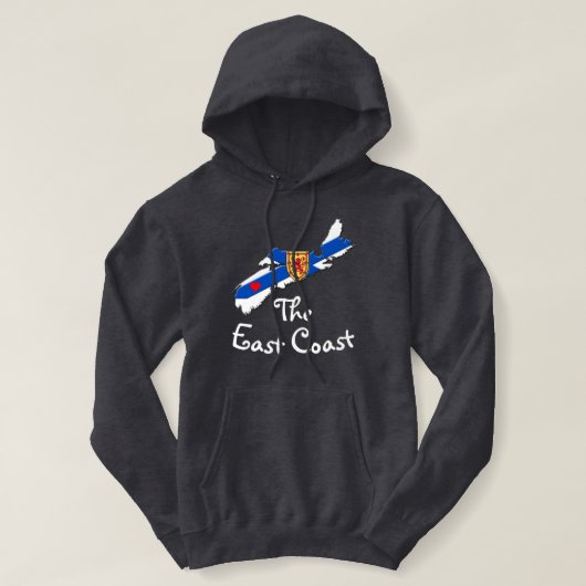 Love the East Coast Heart Nova Scotia shirt (Design voorkant)