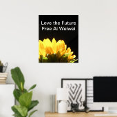 " Love the Future - Free Ai Weiwei" Grote Posters (Thuiskantoor)
