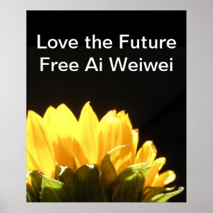 " Love the Future - Free Ai Weiwei" Grote Posters