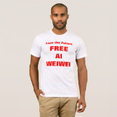 "Love the Future - Free Ai Weiwei" TShirts Shirten (Voorkant volledig)