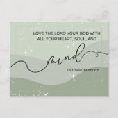 Love the Lord Deuteronomy 6 5 Christian Faith Briefkaart (Voorkant)