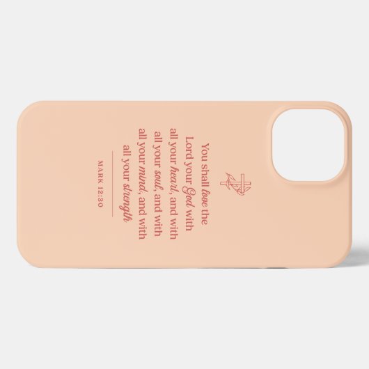 Love the Lord Your God Christian iPhone Hoesje (Achterkant horizontaal)
