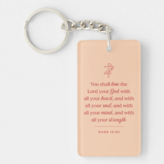 Love the Lord Your God Christian Sleutelhanger
