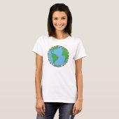Love the planet Go veg T-shirt (Voorkant volledig)
