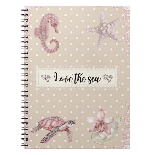 Love the sea Notizbuch Notitieboek (Voorkant)