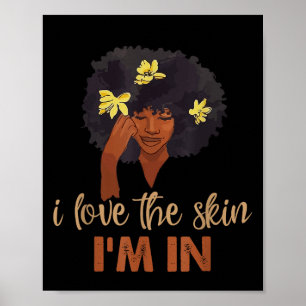 Love the Skin IM in Quote - Motivatie quote Say Poster