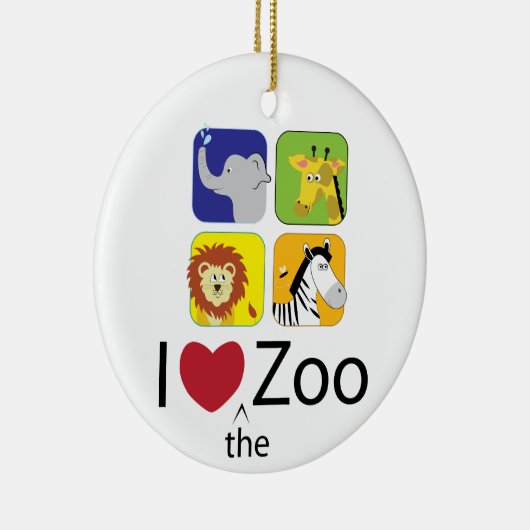 Love The Zoo Keramisch Ornament (Rechts)