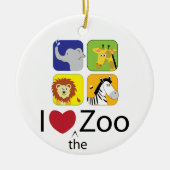 Love The Zoo Keramisch Ornament (Voorkant)