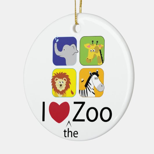 Love The Zoo Keramisch Ornament (Links)