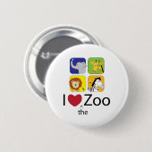 Love The Zoo Ronde Button 5,7 Cm (Voorkant /achterkant)