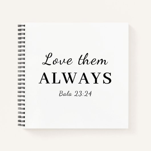 Love Them Anyway Christian Scripture Design Notitieboek (Voorkant)