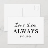 Love Them Anyway Luke 23:34 Design Briefkaart (Voorkant / Achterkant)