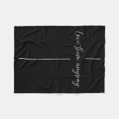 Love Them Anyway Minimalistic Christian  Fleece Deken (Voorkant (Horizontaal))