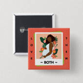Love Them Both Pro-Life – Honor Life Button (Voorkant /achterkant)