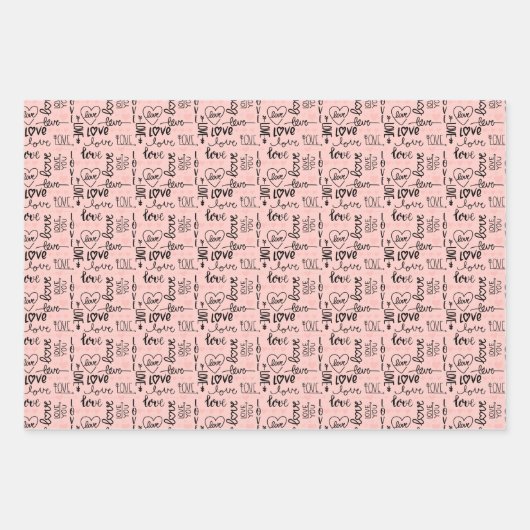 Love Theme Wrapping Paper (Voorkant 2)