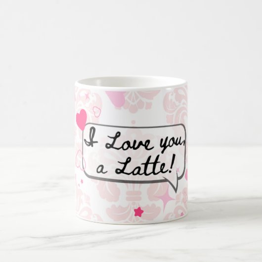 Love themed coffee mug with hearts koffiemok (Center)