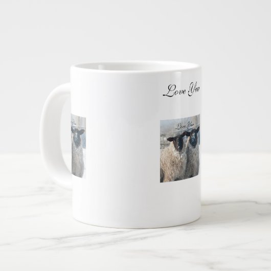 Love Themed Mug for Valentine's Day, Anniversaries Grote Koffiekop (Links)