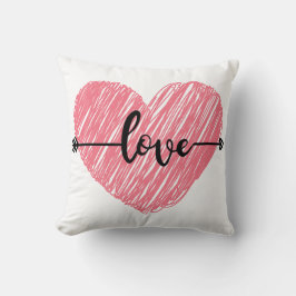 Love-Themed Pillow – Cozy Romantic Home Accent Kussen