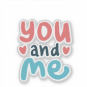 Love-Themed Sticker for iPad Cover (Voorkant)