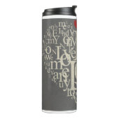 Love Thermal Tumbler Thermosbeker (Gedraaid links)