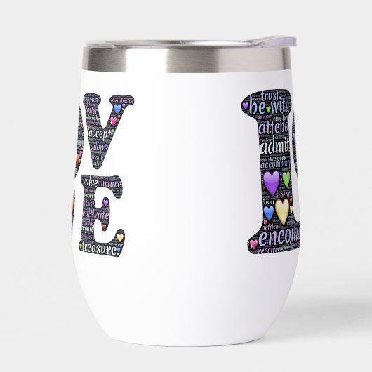 LOVE thermische getumbler (Links)